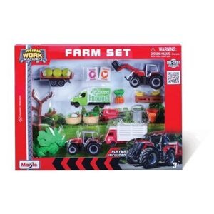 Maisto - MEGA Farmářský set, Massey Ferguson