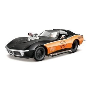 Maisto - Harley-Davidson Custom, 1970 Chevrolet Corvette , 1:24