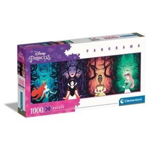 Puzzle 1000 dílků panorama - Disney princezny