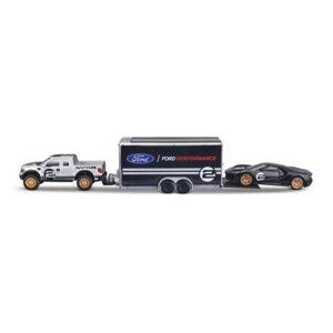 Maisto - Design Team Haulers, 2009 Ford F-150 SVT Raptor + 2017 Ford GT Heritage, 1:64