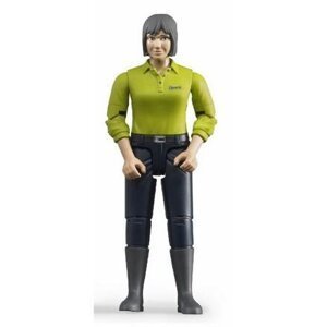 BWORLD 60405 Figurka Žena - zelená košile, tmavé kalhoty