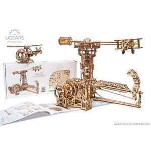 Ugears 3D dřevěné mechanické puzzle Létající stroje