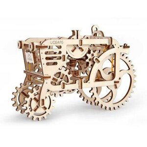 Ugears 3D dřevěné mechanické puzzle Traktor