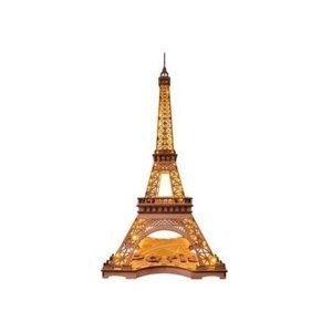 RoboTime 3D Dřevěné puzzle Rolife Noc Eiffelovy věže svítící