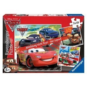 RAVENSBURGER-Cars 2 3x49d - puzzle