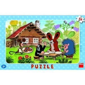 Puzzle Krteček na návštěvě, 15 dílků - Dino