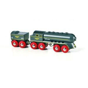 Brio 33697 Rychlý šedý vlak s vagonem