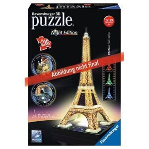 Ravensburger 3D puzzle svítící Eiffelova věž Noční edice 216 ks