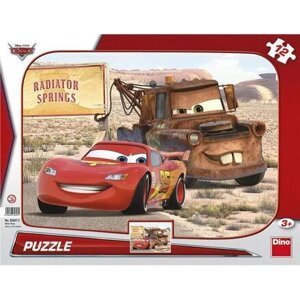 Puzzle Walt Disney Cars: Blesk & Burák 12 dílků tvarové - Dino