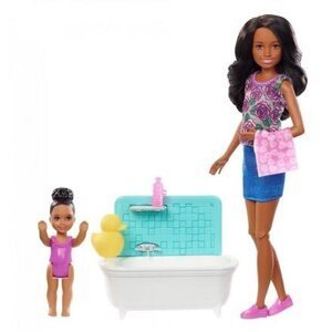 Barbie CHŮVA HERNÍ SET varianta 5.s vanou - černoška