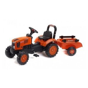 FALK Traktor Kubota M7171 s valníkem oranžový