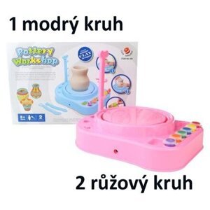 Hrnčířský kruh - modrý nebo růžový varianta 1 modrý kruh