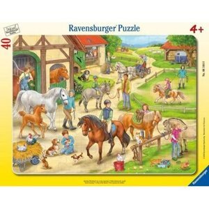 Ravensburger Na koňské farmě puzzle (40 dílků)