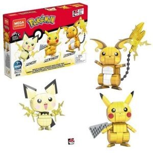 Mega Construx - postav a vystav si Pikachu a jeho vývojové trio