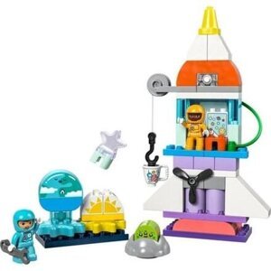 LEGO® DUPLO (10422) Vesmírné dobrodružství s raketoplánem 3 v 1