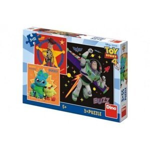 Puzzle Toy Story 4 18x18cm 3x55 dílků v krabici 27x19x3,5cm