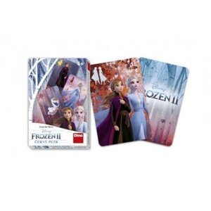 Černý Petr společenská hra Ledové království II/Frozen II v krabičce 6x9x1cm