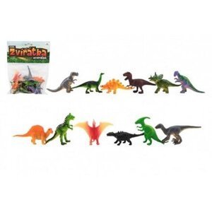 Zvířátka dinosauři mini plast 12ks v sáčku