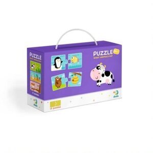 TM Toys Dodo Puzzle Duo Co jedí zvířátka 12x2 dílků