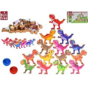 Big Tree dinosaurus jenga/puzzle 16ks dinosaurů 8cm