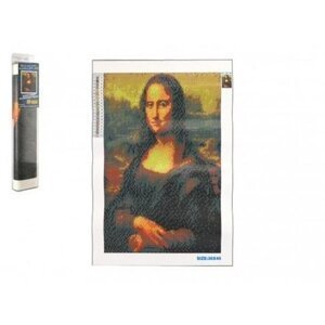 Diamantový obrázek Mona Lisa s doplňky v blistru