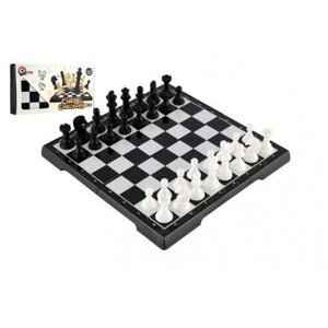 Šachy + dáma plast společenská hra