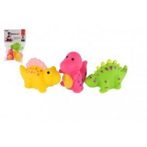 Dinosaurus 3ks do vody stříkací plast 7-9cm v sáčku 13,5x20cm 0m+