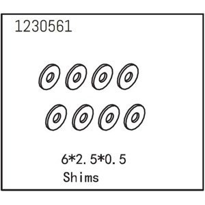 Shims 6*2.5*0.5 (8) RC auta IQ models