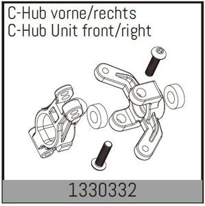 C-Hub Unit front/right RC auta IQ models