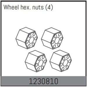 1230810 - Wheel Hex Hubs 12mm (4) RC auta IQ models