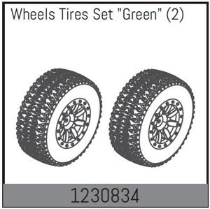 1230834 - Wheel Set 110x45mm - Green (2) RC auta IQ models