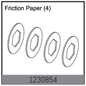 1230854 - Paper Slipper Gasket (4) RC auta IQ models