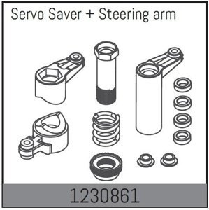 1230861 - Servo Saver/Steering Arms RC auta IQ models