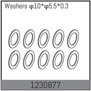 1230877 - 10x5.5x0.3 Washers (10) RC auta IQ models