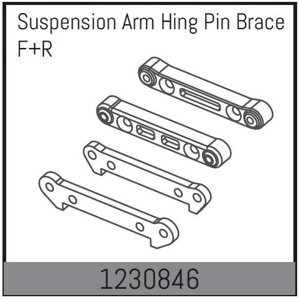 1230846 - Susp.Arm Hinge Pin Brace F/R RC auta IQ models