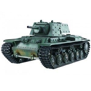 RC tank 1:16 Torro KV-1, 2.4GHz, Airbrush Green, BB střely, zvuk, kouř, kovové pásy Tanky TORRO IQ models