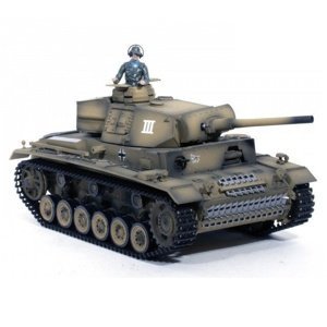 RC tank 1:16 Torro Panzer III., 2.4GHz, Airbrush Camouflage, BB střely, kouř, zvuk Tanky TORRO IQ models