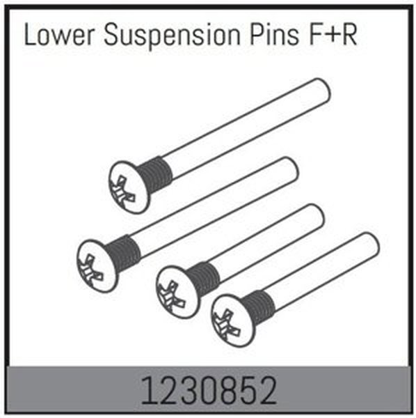 1230852 - Lower Suspension Pin Set f/r RC auta IQ models