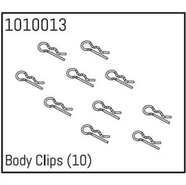 Body Clips (10) RC auta IQ models