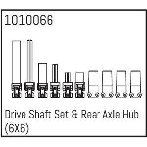 Drive Shaft Set & Rear Axle Hub (6X6) RC auta IQ models