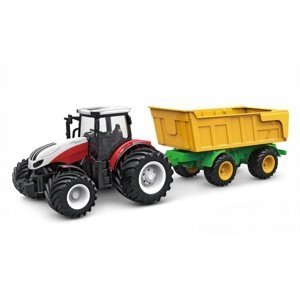 Amewi RC Traktor 2,4 Ghz s přívěsem, světla, zvuk 1:24 RC auta, traktory, bagry IQ models