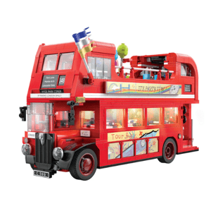 Londyn Vintage Tour Bas - Stavebnice autobusu 1770 dílků  IQ models