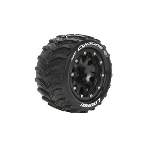 MT-CYCLONE SOFT 1/10 0 offset 12mm hex Black Bead-Lock Rims, 2 ks Kola IQ models