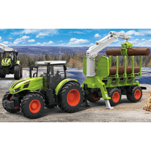 Traktor s přívěsem na dřevo 1/24  IQ models