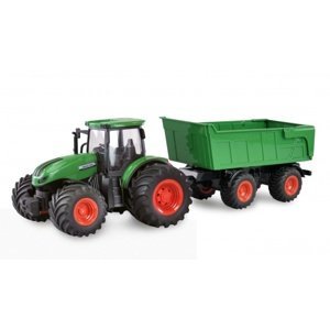 Amewi RC Traktor 2,4 Ghz se sklápěcím přívěsem, světla, zvuk 1:24 RC auta, traktory, bagry IQ models