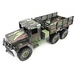 WPL RC vojenský truck M35 1:16 6x6 maskáčový RTR sada RC auta, traktory, bagry IQ models
