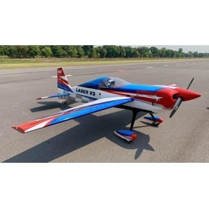 103" Laser V3 2610mm 120cc Modro-Červený Ryu Modely letadel IQ models