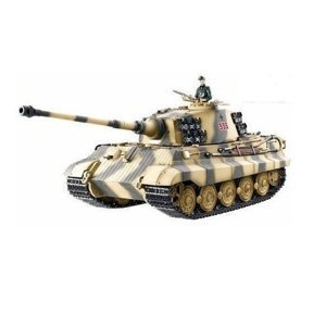 RC tank 1:16 Torro King Tiger, IR, zvuk, kompletně v kovu, balení v dřevěné bedně Tanky TORRO IQ models