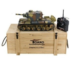 Torro PzKpfW KV-2 754(r) 1:16, zvuk, kouř, kov. díly, 2.4GHz, v dřevěné bedně Tanky TORRO IQ models