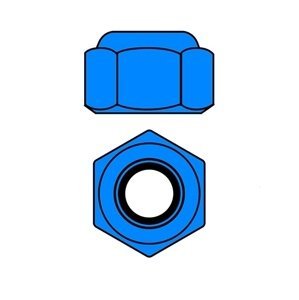 Hliníkové Nylon STOPmatky M2 - modré - 10 ks. Příslušenství auta IQ models